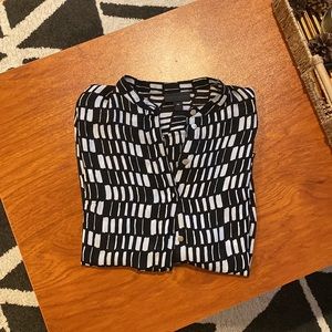 Black & White Blouse
